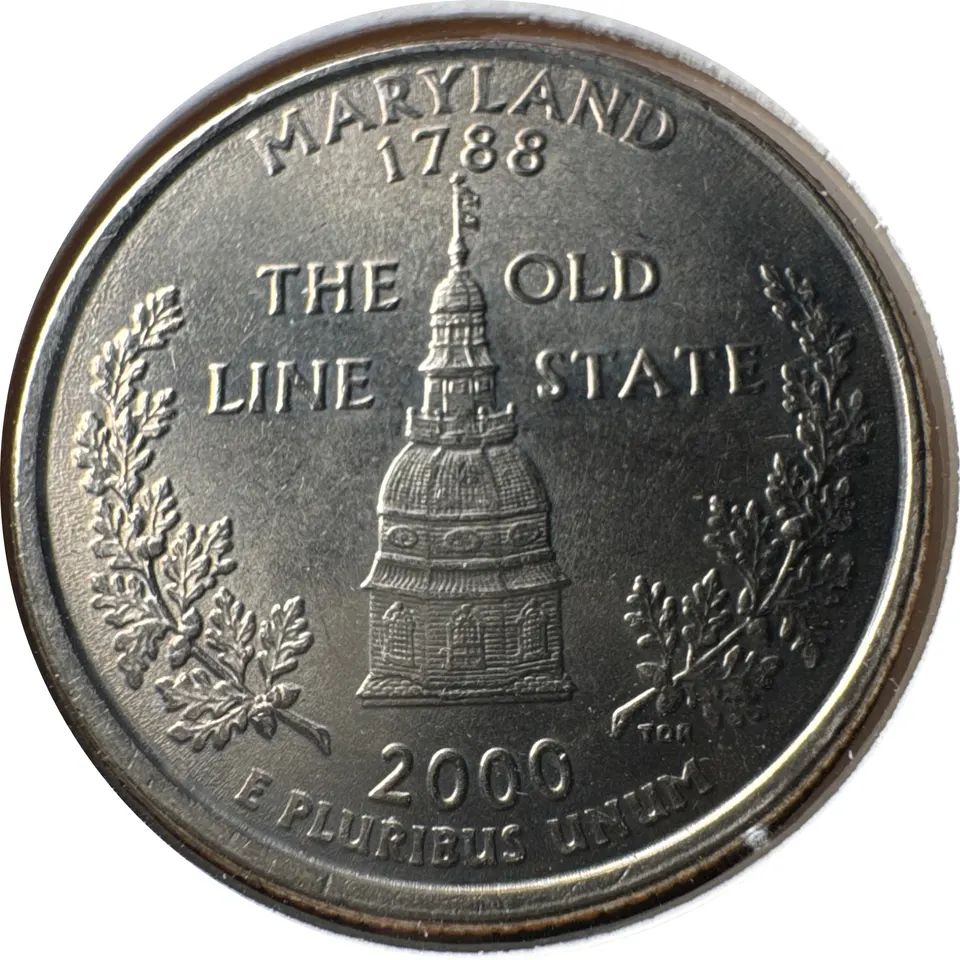 2000-P Washington Quarter Ungraded — back