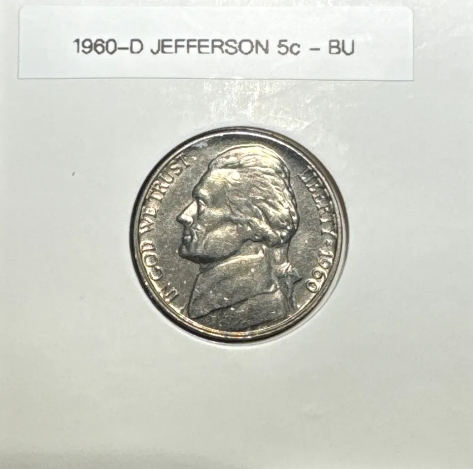 1960-D Jefferson Nickel Ungraded — front