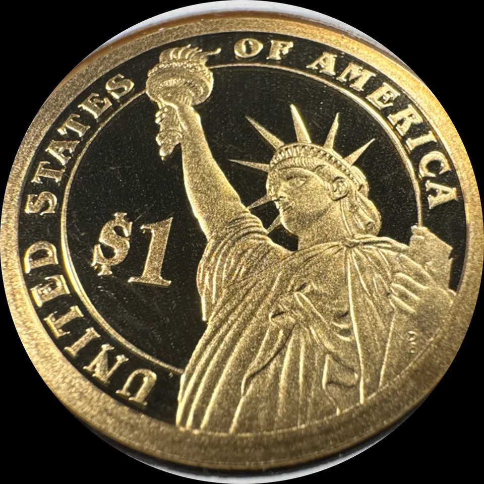 2011-S Presidential Dollar Ungraded — back