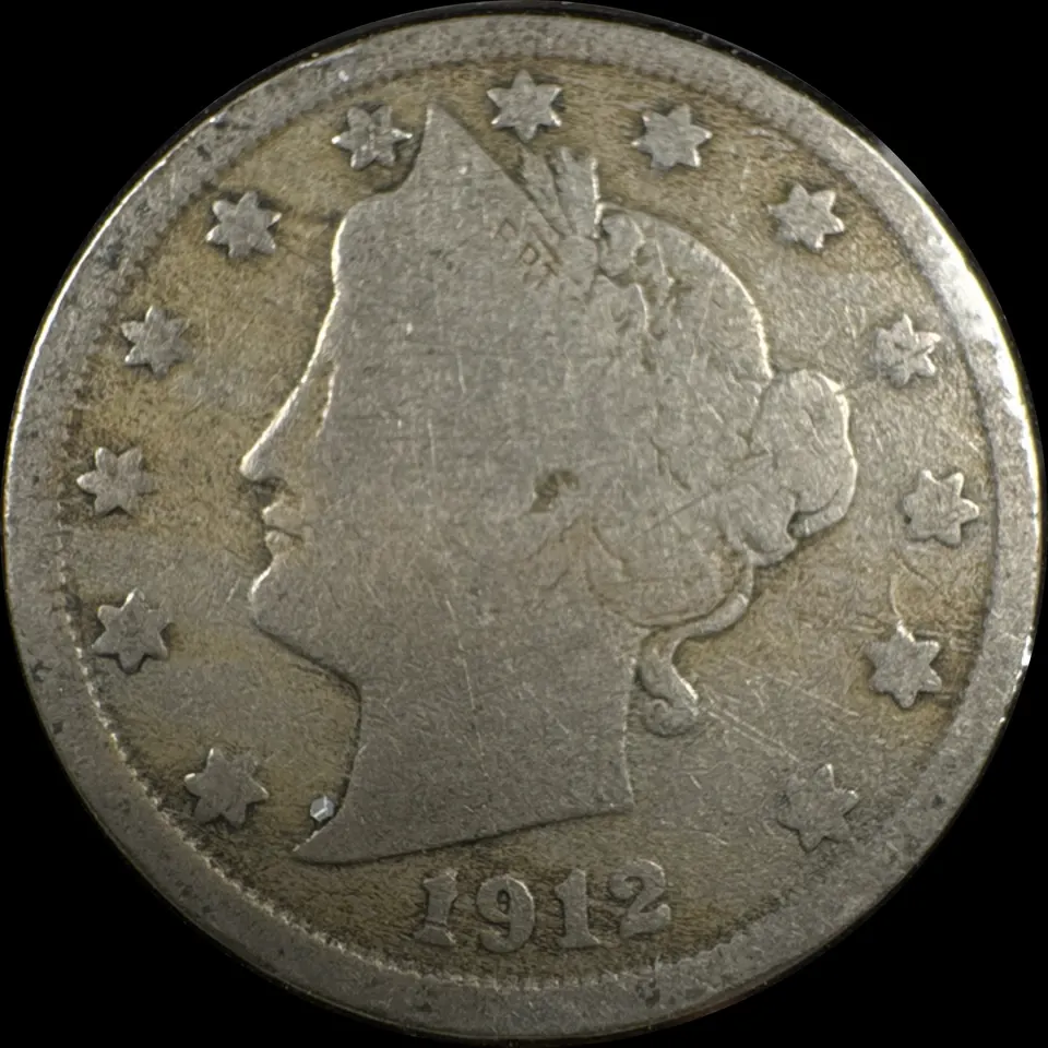 1912-P Liberty V Nickel Ungraded — front