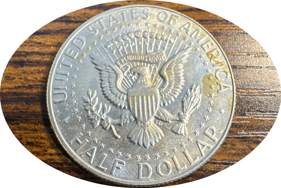 1968-D Kennedy Half Dollar Ungraded — back