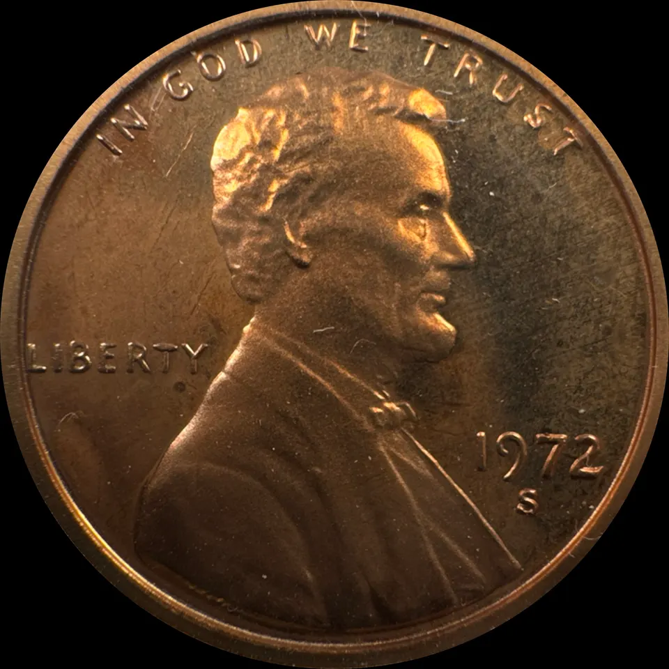 1972-S Lincoln Cent Ungraded — front