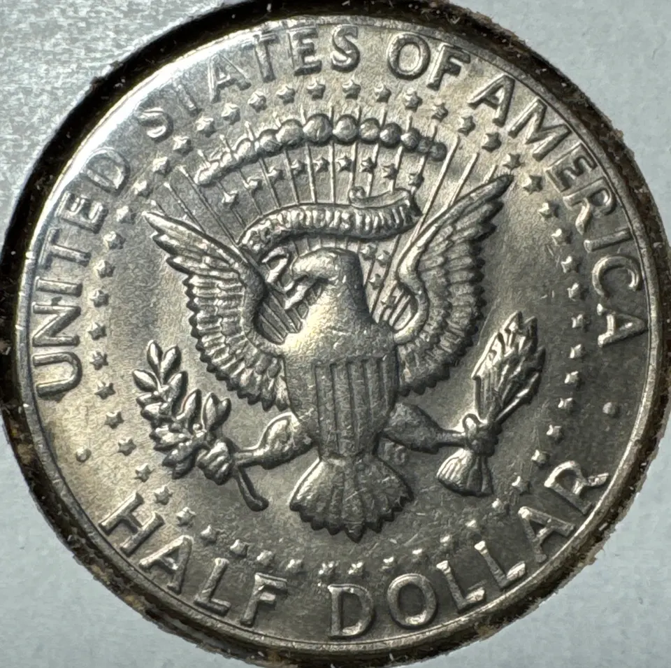 1982-P Kennedy Half Dollar Ungraded — back