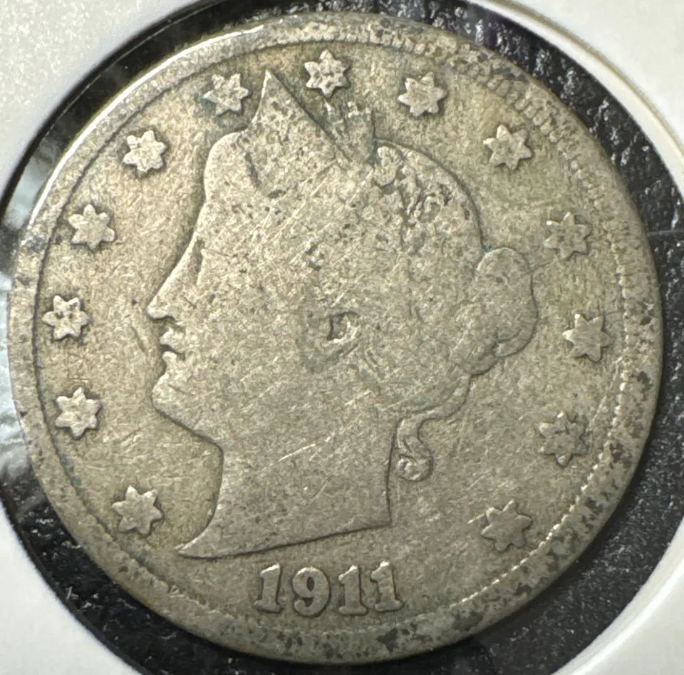 1911-P Liberty V Nickel Ungraded — front