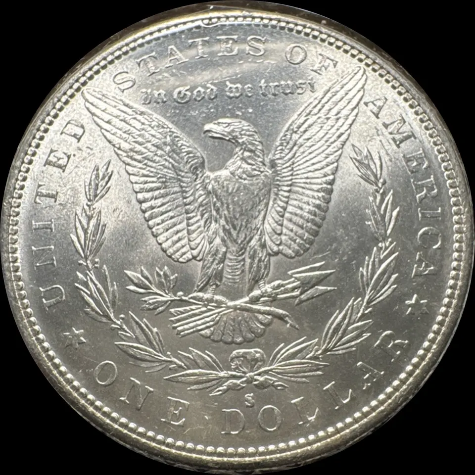1882-S Morgan Dollar Ungraded — back