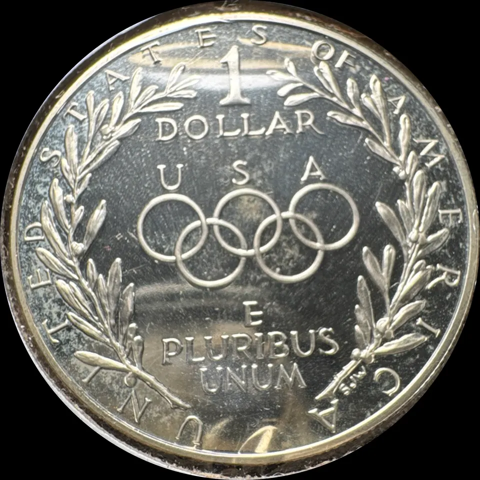 1988-S Olympic Games Commemorative Dollars Ungraded — back