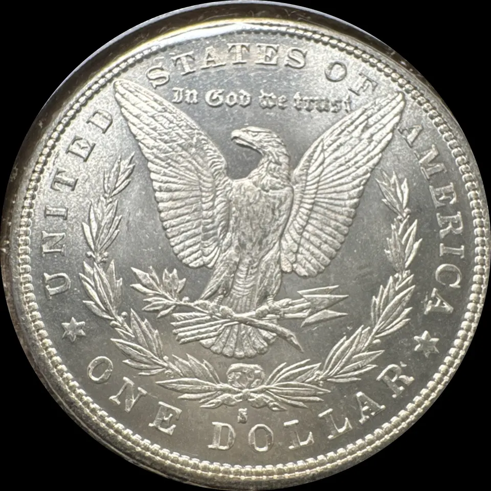 1879-S Morgan Dollar Ungraded — back