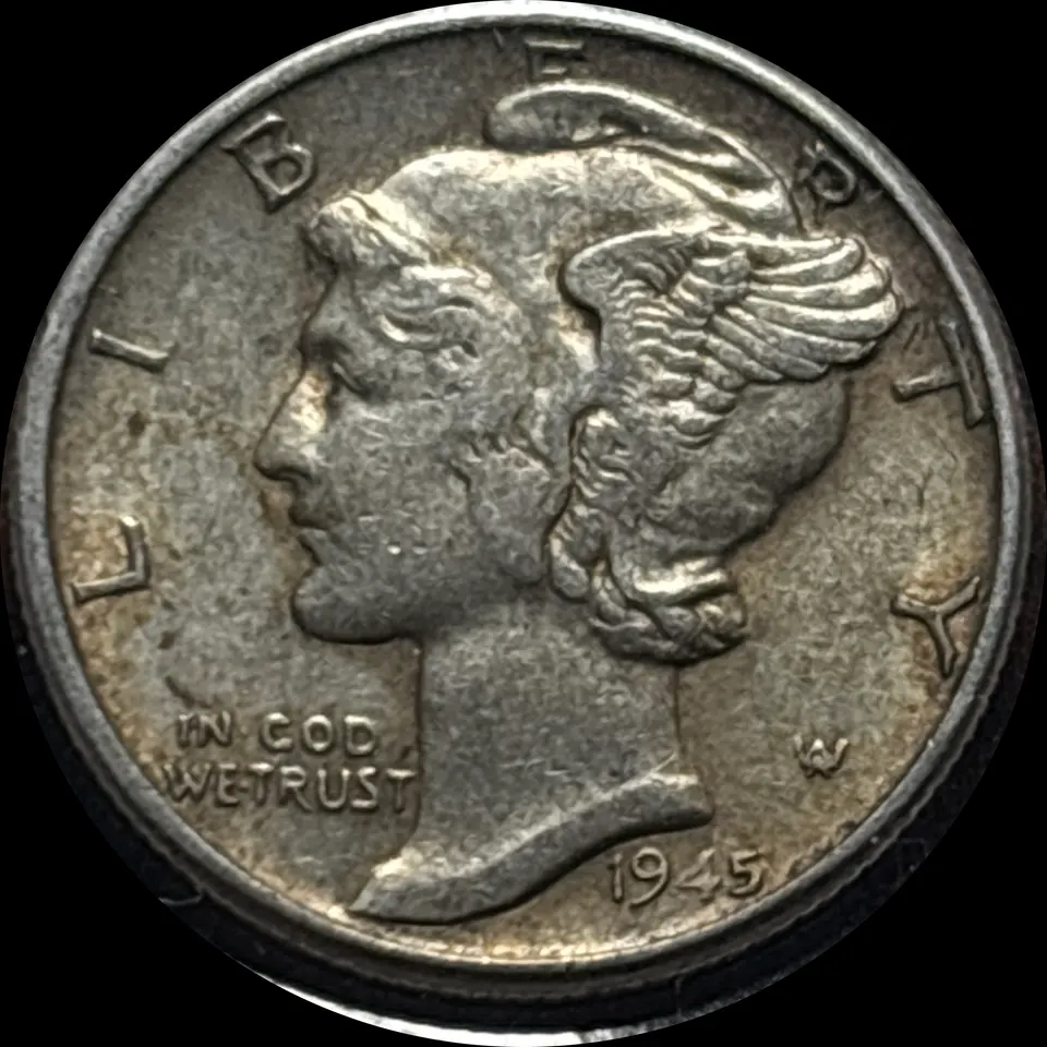 1945-P Mercury Dime Ungraded — front
