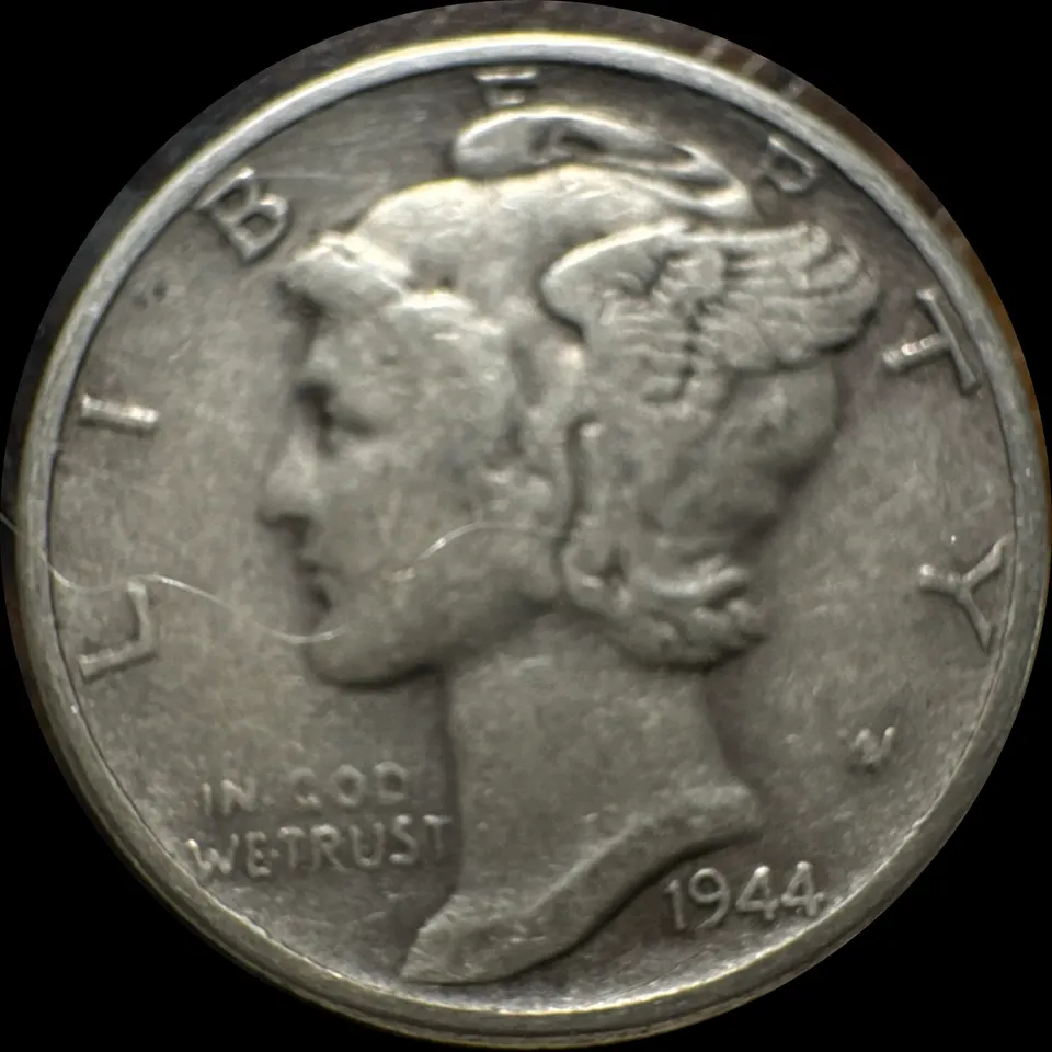 1944-P Mercury Dime Ungraded — front